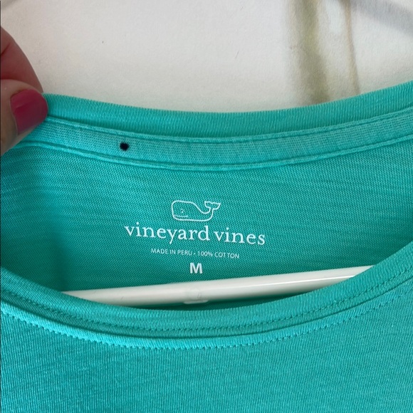 Vineyard Vines Soft Green Long Sleeve Logo Top - Picture 3 of 7